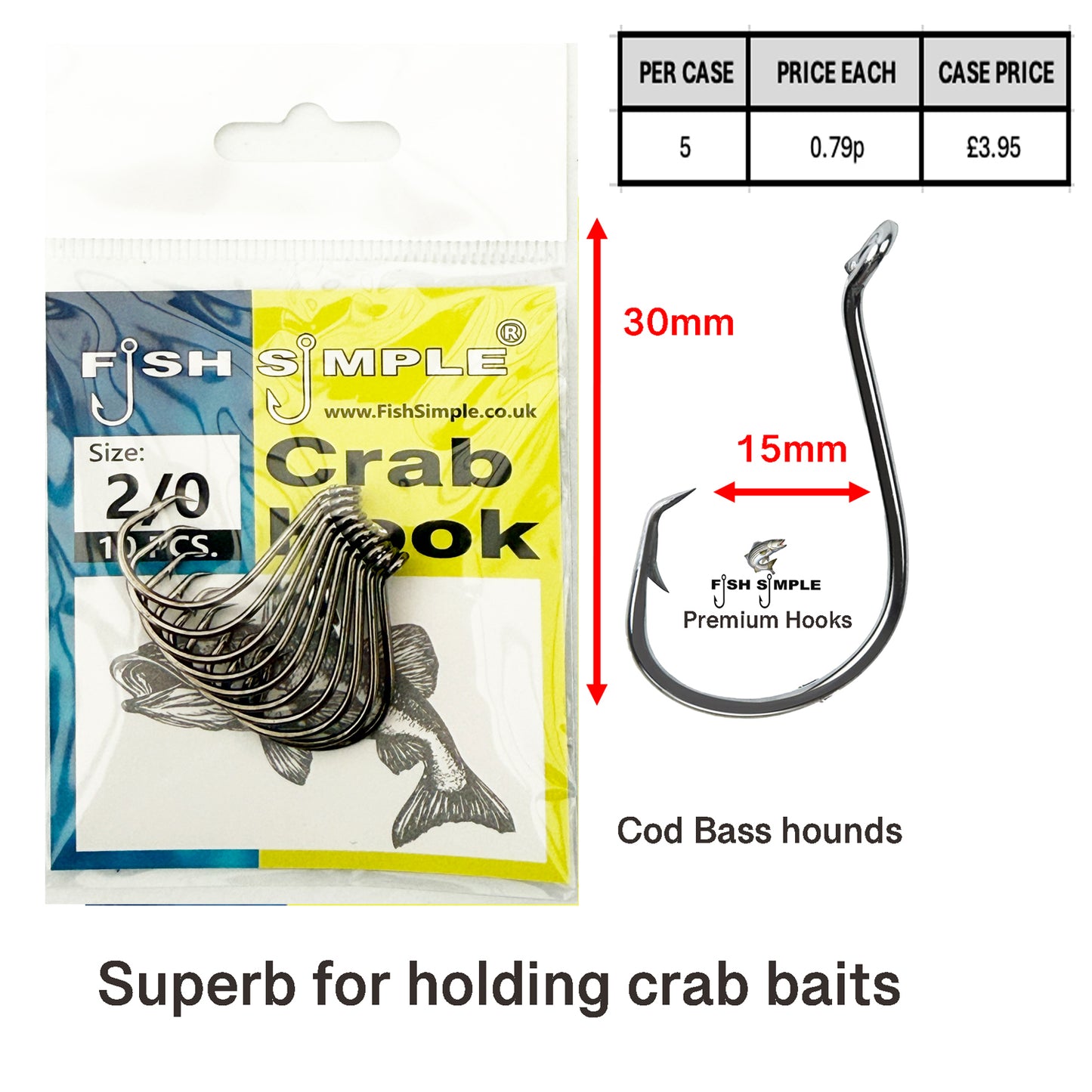 5 PACKS PER CASE, Top Quality Circle hooks Over 100% profit